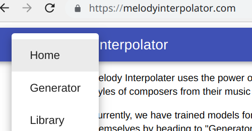 MelodyInterpolator Navigator